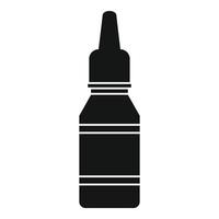 Sanitär-Öl-Flaschen-Symbol, einfachen Stil vektor