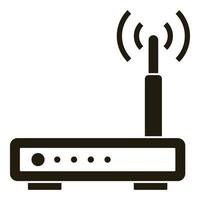 WLAN-Smart-Router-Symbol, einfacher Stil vektor