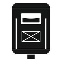 Newsletter-Mailbox-Symbol, einfacher Stil vektor