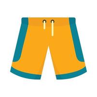 Basketball-Shorts-Symbol, flacher Stil vektor