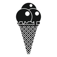 Ball-Eis-Symbol, einfachen Stil vektor