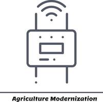 Smart Modern Farming, Landwirtschaftsvektorbündeldatei vollständig editierbar und skalierbar vektor