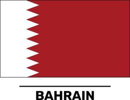 Bahrain-Flagge vollständig bearbeitbare und skalierbare Vektordatei vektor