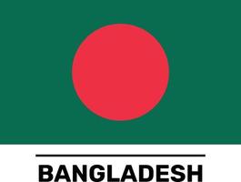 Bangladesch-Flagge vollständig bearbeitbare und skalierbare Vektordatei vektor