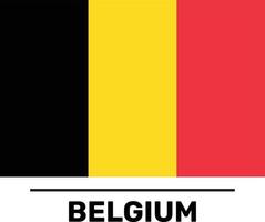 belgische Flagge vollständig bearbeitbare und skalierbare Vektordatei vektor