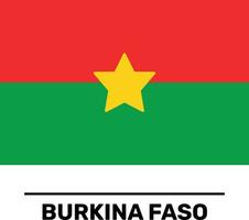 Burkina Faso-Flagge vollständig bearbeitbare und skalierbare Vektordatei vektor