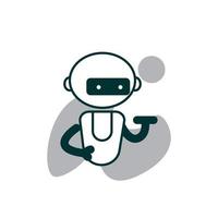 robot chatbot ikon tecken platt stil design vektor illustration uppsättning isolerat på vit bakgrund.ai relaterad ikon för grafisk och webb design.internet begrepp symbol för hemsida knapp eller mobil app.