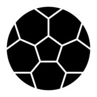 Sport-Fußball-Ikone, gefülltes Design aus kariertem Ball vektor
