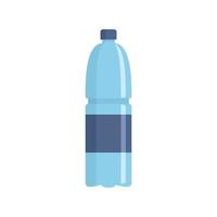 vatten flaska ikon, platt stil vektor