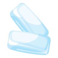 Eisgummi-Pads-Symbol, Cartoon-Stil vektor