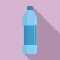 mineral vatten flaska ikon, platt stil vektor