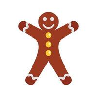 Lebkuchen-Symbol, flacher Stil vektor