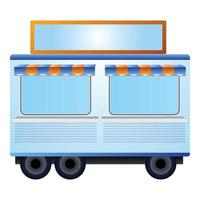 Shop-Trailer-Symbol, Cartoon-Stil vektor