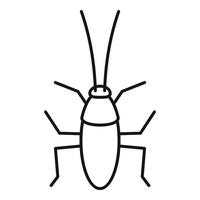 kackerlacka ikon, översikt stil vektor