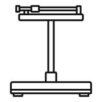 Symbol für mechanische Waagen, Umrissstil vektor