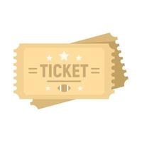 American-Football-Ticket-Symbol, flacher Stil vektor