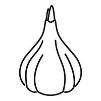 Ernährung Knoblauch-Symbol, Umriss-Stil vektor