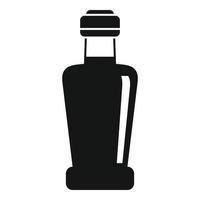 vinäger flaska ikon, enkel stil vektor