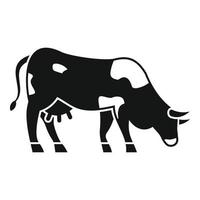 Kuh-Symbol, einfacher Stil vektor