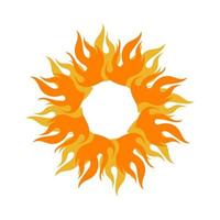 gelbe sonne platzen stern symbol sonne symbol logo design vektor-illustration ein sonnenschein-element vektor