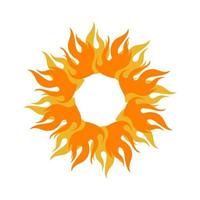 gul Sol brista stjärna symbol Sol ikon logotyp design vektor illustration en solsken element