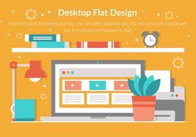 Gratis Vector Flat Design Desktop Elements