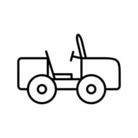safari jeep vektor ikon