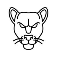 Schwarzes Panther-Vektorsymbol vektor