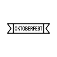 Oktoberfest-Banner-Vektor-Symbol vektor