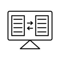 Dateifreigabe-Vektorsymbol vektor