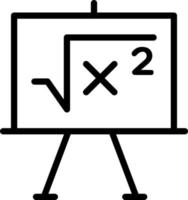 linje ikon för formel vektor