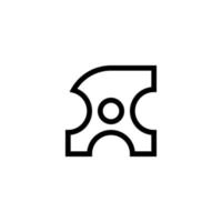 kreativ brev en ikon logotyp mall vektor