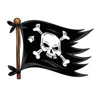 Flagge Piraten-Illustration vektor