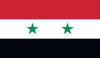 Bild der syrischen Flagge vektor