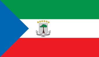 ekvatorial guinea flagga bild vektor