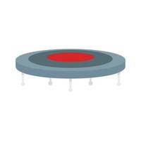 hoppa trampolin ikon, platt stil vektor