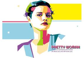 Pretty Woman Vector WPAP