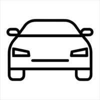 Auto-Piktogramm, minimale Liniensymbol-Transportillustration. vektor