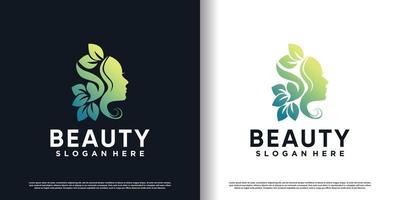 Beauty-Logo mit kreativem Design Premium-Vektor vektor