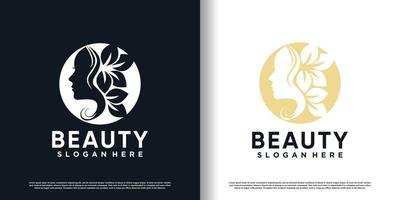 Beauty-Logo mit kreativem Design Premium-Vektor vektor