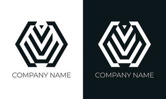första brev v logotyp vektor design mall. kreativ modern trendig v typografi och svart färger.