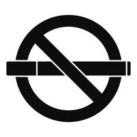 öffentliches Nichtrauchersymbol, einfacher Stil vektor
