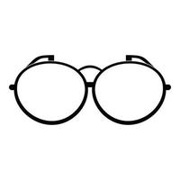 optisk glasögon ikon, enkel stil. vektor