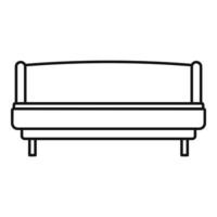 stark soffa ikon, översikt stil vektor