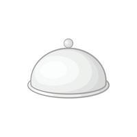 Restaurant-Cloche-Symbol, Cartoon-Stil vektor