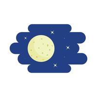 Mond und Sterne-Symbol, Cartoon-Stil vektor
