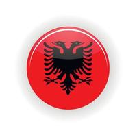 Albanien-Symbolkreis vektor