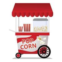 Popcorn-Warenkorb-Symbol, Cartoon-Stil vektor