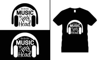Motivierender T-Shirt-Designvektor der Musik. Verwendung für T-Shirts, Tassen, Aufkleber usw. vektor