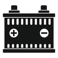 Autobatterie-Symbol, einfacher Stil vektor